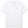 Calvin Klein Men's Short Sleeve Henley Ribbed Logo T-Shirt | Shirts & Tops