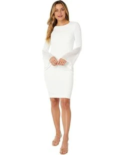 Calvin Klein Scuba Crepe Dress with Long Slit Sleeves | Dresses -Calvin Klein Sales Shop 51cZFsQvgiL. AC SR736920