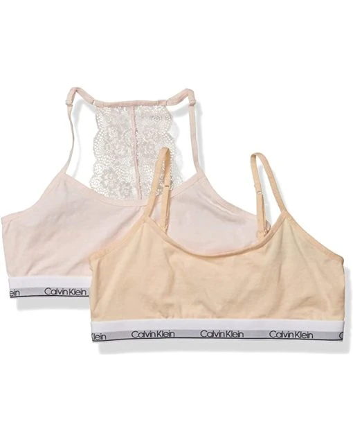 Calvin Klein Girls' Little Kids Modern Cotton Racerback Bralette with Lace, Multipack | Underwear & Intimates -Calvin Klein Sales Shop 61 5gDd361L. AC SR736920