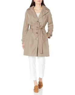 Calvin Klein Women's Single Breasted Belted Rain Jacket with Removable Hood | Coats & Outerwear 6 Calvin Klein Women's Single Breasted Belted Rain Jacket with Removable Hood | Coats & Outerwear -Calvin Klein Sales Shop 612SBSUiCKS. AC SR736920