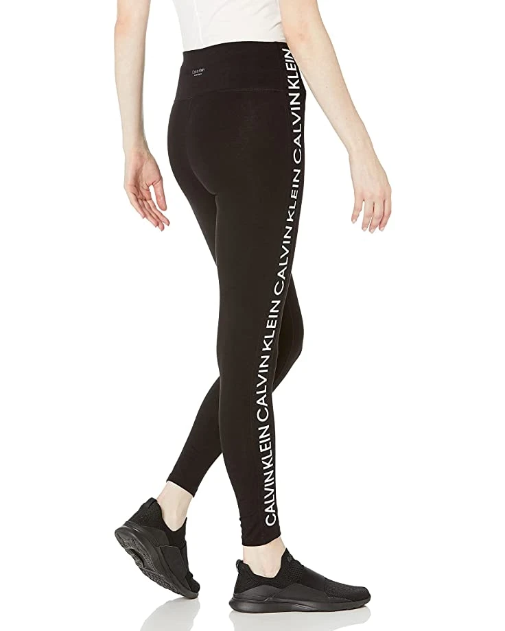 Calvin Klein Women's Premium Performance Double Waistband Moisture Wicking Legging (Standard and Plus) | Pants 2 Calvin Klein Women's Premium Performance Double Waistband Moisture Wicking Legging (Standard and Plus) | Pants - Image 2