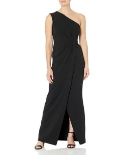 Calvin Klein Women's One Shoulder Gown with Waist Ruch | Dresses