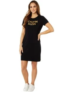 Calvin Klein Logo Shirtdress | Dresses