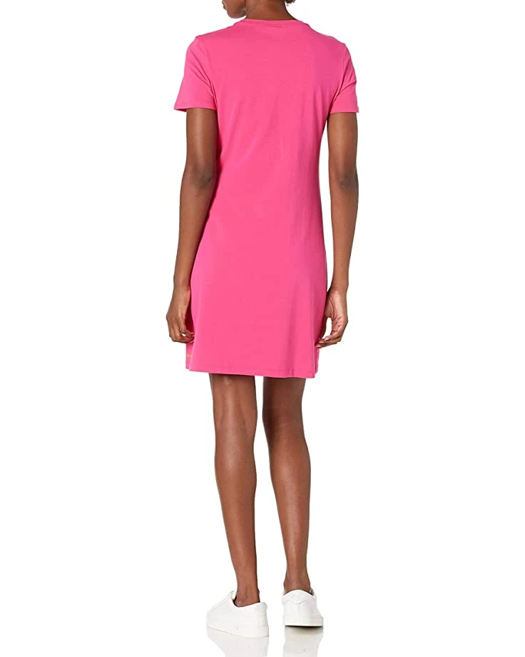 Calvin Klein Women's Short Sleeve T-Shirt Dress with Ck Logo | Dresses 2 Calvin Klein Women's Short Sleeve T-Shirt Dress with Ck Logo | Dresses - Image 2