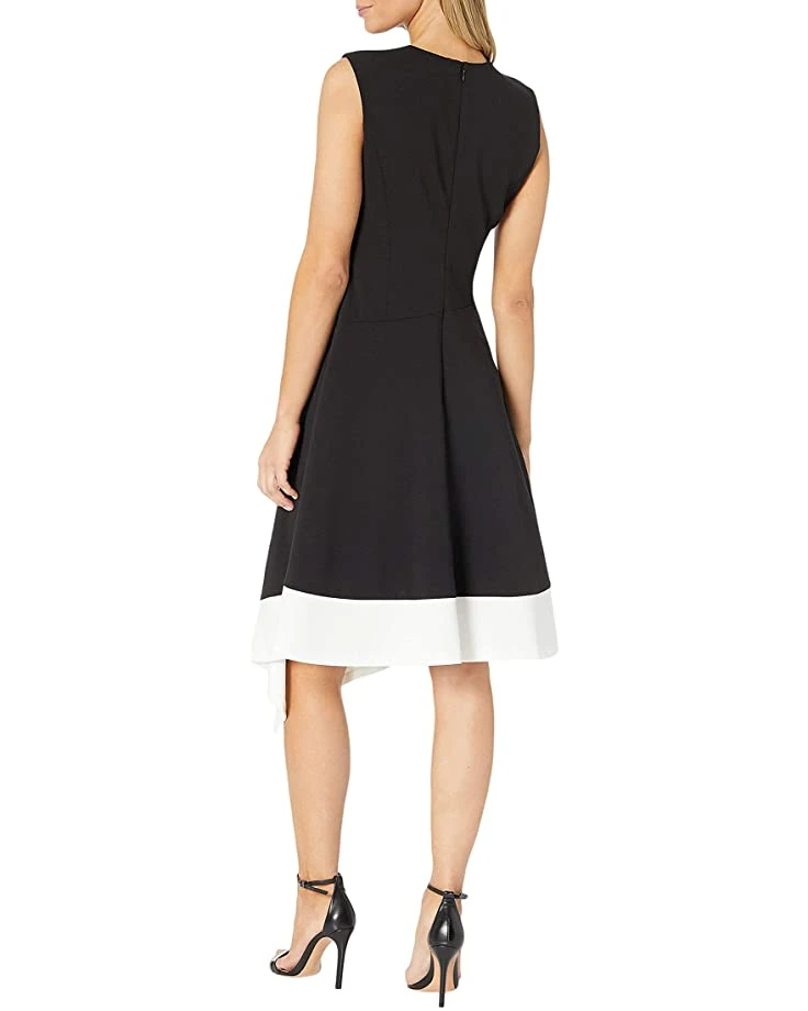 Calvin Klein Women's A-line Dress with Contrast Hem | Dresses 2 Calvin Klein Women's A-line Dress with Contrast Hem | Dresses - Image 2