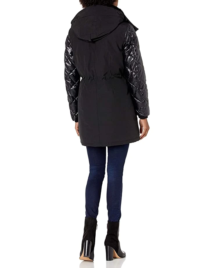 Calvin Klein Womens Zip Front Polyfill Anorack Parka | Coats & Outerwear 2 Calvin Klein Womens Zip Front Polyfill Anorack Parka | Coats & Outerwear - Image 2