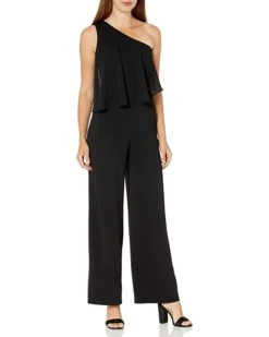 Calvin Klein Women's Chiffon Popover Cape Jumpsuit | Jumpsuits & Rompers