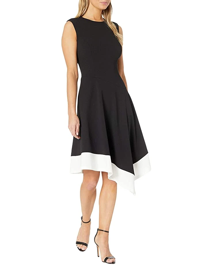 Calvin Klein Women's A-line Dress with Contrast Hem | Dresses 1 Calvin Klein Women's A-line Dress with Contrast Hem | Dresses