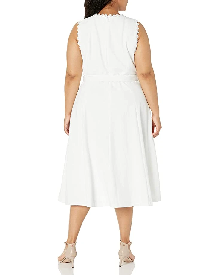 61DEYeeCKL._AC_SR736920_.jpg Calvin Klein Women's Plus Size Sleeveless Midi Dress with Floral Trim | Dresses -Calvin Klein Sales Shop 61DEYeeCKL. AC SR736920