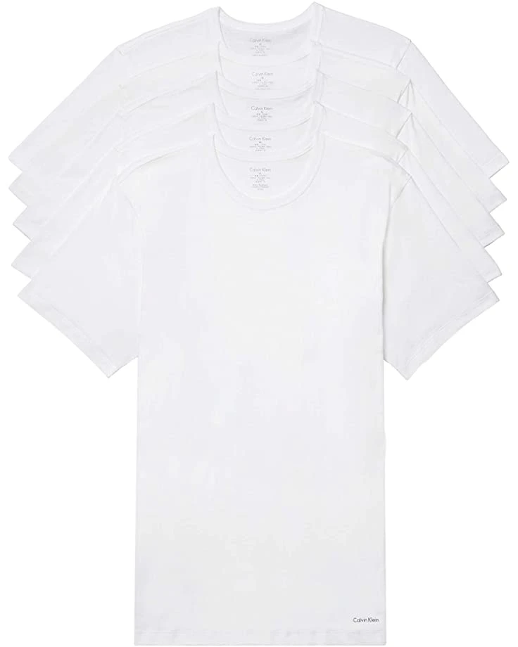 Calvin Klein Underwear Cotton Classics Slim Fit Crew Neck 5-Pack | Shirts & Tops 5 Calvin Klein Underwear Cotton Classics Slim Fit Crew Neck 5-Pack | Shirts & Tops - Image 5