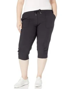 Calvin Klein Women's Premium Performance Rib Cuffed Capri Pant (Standard and Plus) | Pants