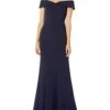 Calvin Klein Women's Off The Shoulder Gown with Folded Collar | Dresses