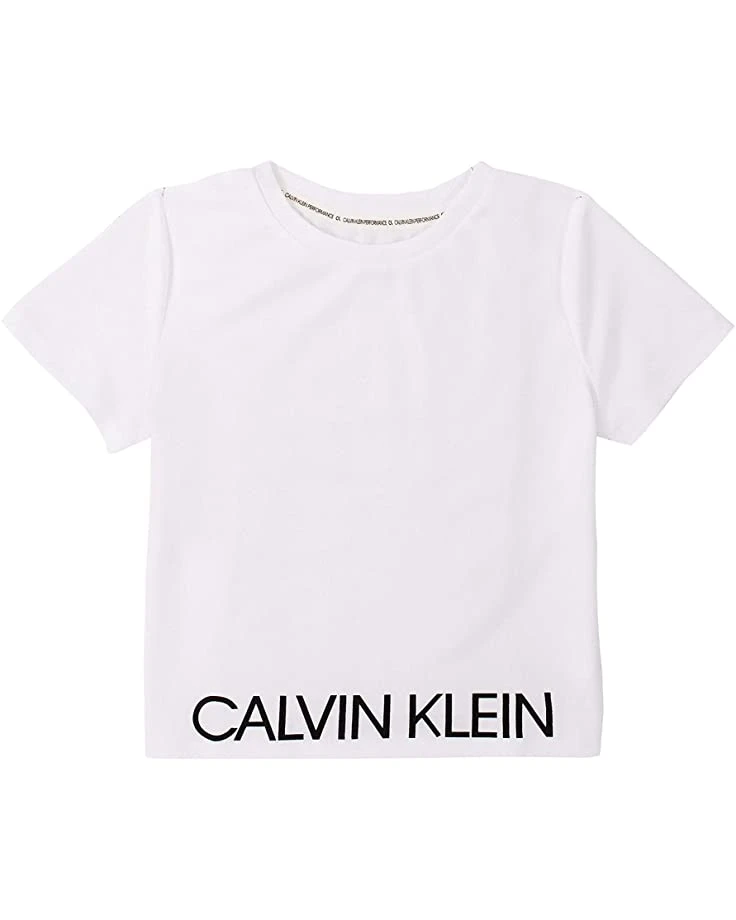 61JdnOwL5sL._AC_SR736920_.jpg Calvin Klein Girls' Short Sleeve Performance T-Shirt, Cropped Fit & Crew-Neck Neckline, Logo Detailing | Shirts & Tops -Calvin Klein Sales Shop 61JdnOwL5sL. AC SR736920