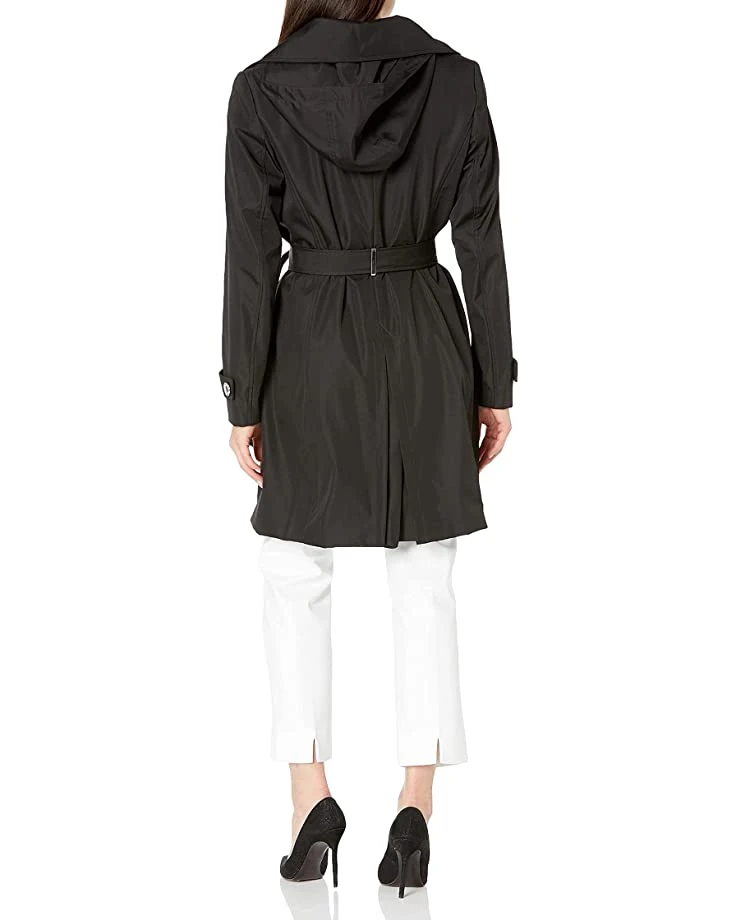 61KwCrbNtAL._AC_SR736920_.jpg Calvin Klein Women's Single Breasted Belted Rain Jacket with Removable Hood | Coats & Outerwear -Calvin Klein Sales Shop 61KwCrbNtAL. AC SR736920