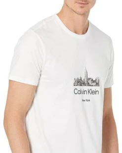 Calvin Klein Short Sleeve Skyline NY Logo Crew Neck Tee | Shirts & Tops -Calvin Klein Sales Shop 61NCGUK0y0L. AC SR736920