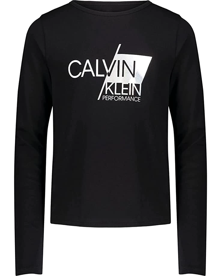 Calvin Klein Girls' Performance Long Sleeve Tee Shirt | Shirts & Tops 1 Calvin Klein Girls' Performance Long Sleeve Tee Shirt | Shirts & Tops