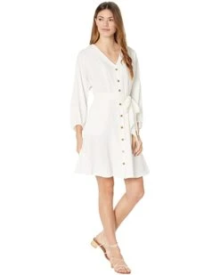 Calvin Klein Short Dress with Front Buttons and Tie Waist | Dresses -Calvin Klein Sales Shop 61NzGAOqMnL. AC SR736920