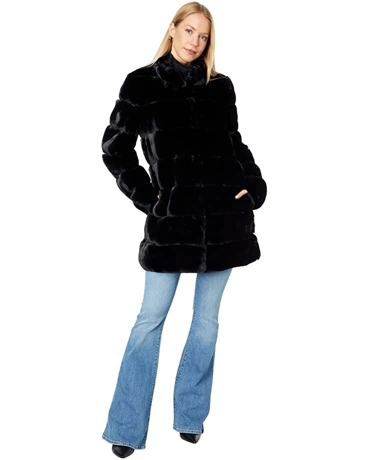 Calvin Klein Paneled Faux Fur Jacket | Coats & Outerwear 4 Calvin Klein Paneled Faux Fur Jacket | Coats & Outerwear - Image 4