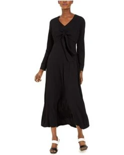 Calvin Klein Women's Maxi Dress with Tie Front | Dresses