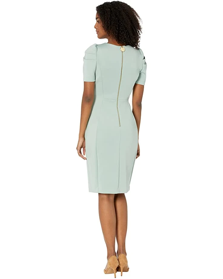 61QeDHceesL._AC_SR736920_.jpg Calvin Klein Pleated Sleeve Sheath Dress | Dresses -Calvin Klein Sales Shop 61QeDHceesL. AC SR736920