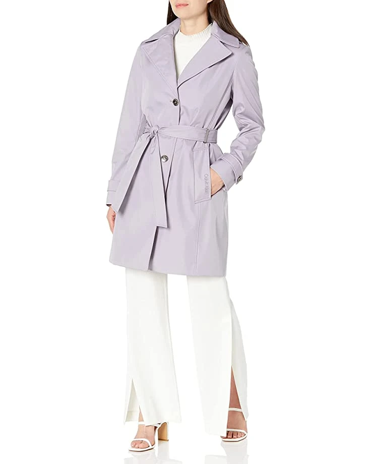 61VjWkwGiZL._AC_SR736920_.jpg Calvin Klein Women's Single Breasted Belted Rain Jacket with Removable Hood | Coats & Outerwear -Calvin Klein Sales Shop 61VjWkwGiZL. AC SR736920