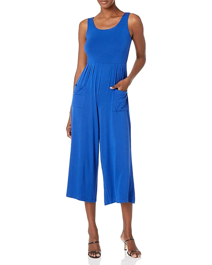 Calvin Klein Womens Scoop Neck Jumpsuit With Front Pockets | Jumpsuits & Rompers 3 Calvin Klein Womens Scoop Neck Jumpsuit With Front Pockets | Jumpsuits & Rompers - Image 3