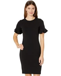 Calvin Klein Short Ruffle Sleeve Dress | Dresses
