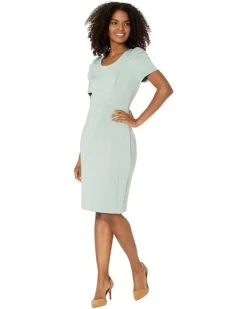 Calvin Klein Pleated Sleeve Sheath Dress | Dresses