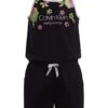 Calvin Klein Girls Performance Romper, Sleeveless Pull-on Style With Drawstring Waist, Logo Detailing, | Jumpsuits & Rompers
