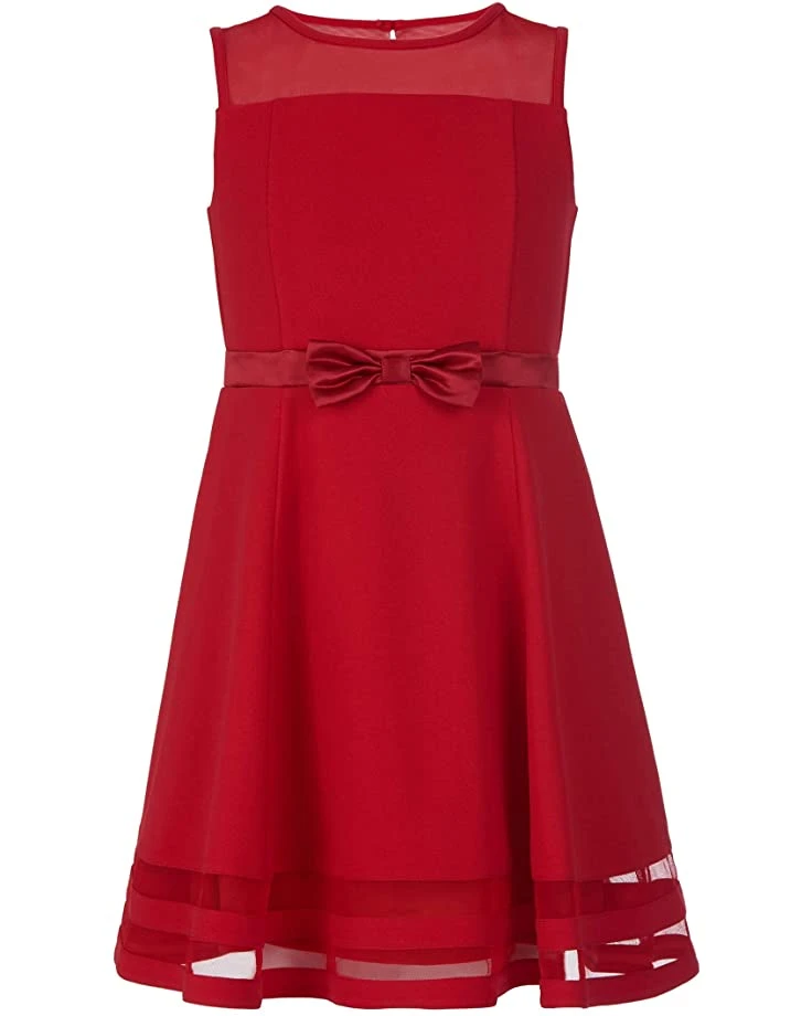 Calvin Klein Girls' Sleeveless Party Dress, Fit and Flare Silhouette, Round Neckline & Back Zip Closure | Dresses 2 Calvin Klein Girls' Sleeveless Party Dress, Fit and Flare Silhouette, Round Neckline & Back Zip Closure | Dresses - Image 2