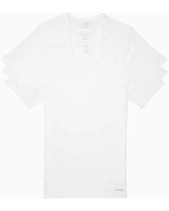 Calvin Klein Underwear Cotton Classics Multipack Short Sleeve V-Neck Slim Fit | Shirts & Tops