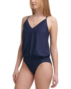 Calvin Klein Crossover Blouson Wrap One-Piece | Swimwear -Calvin Klein Sales Shop 61f2pQjRyoL. AC SR736920