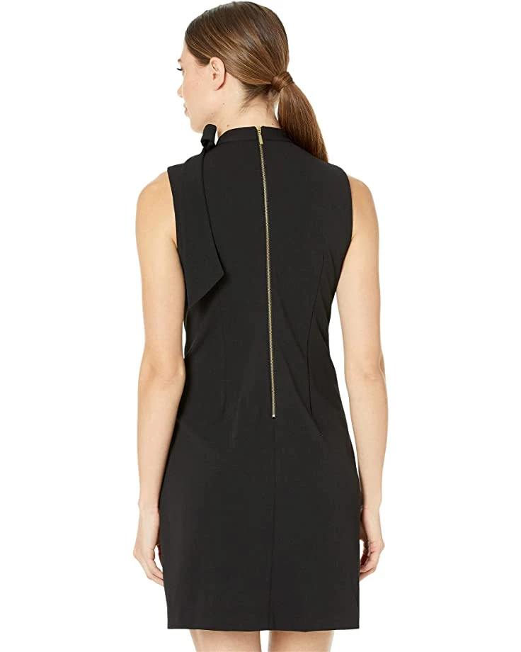 Calvin Klein Sleeveless Scuba Crepe Dress with Necktie | Dresses 2 Calvin Klein Sleeveless Scuba Crepe Dress with Necktie | Dresses - Image 2