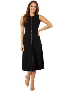 Calvin Klein Sleeveless Crepe Dress | Dresses