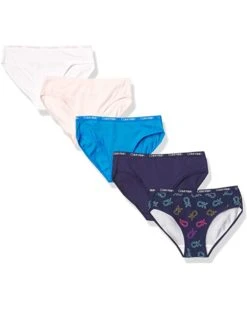 Calvin Klein Girls' Underwear Cotton Bikini Panty, 5 Pack | Underwear & Intimates