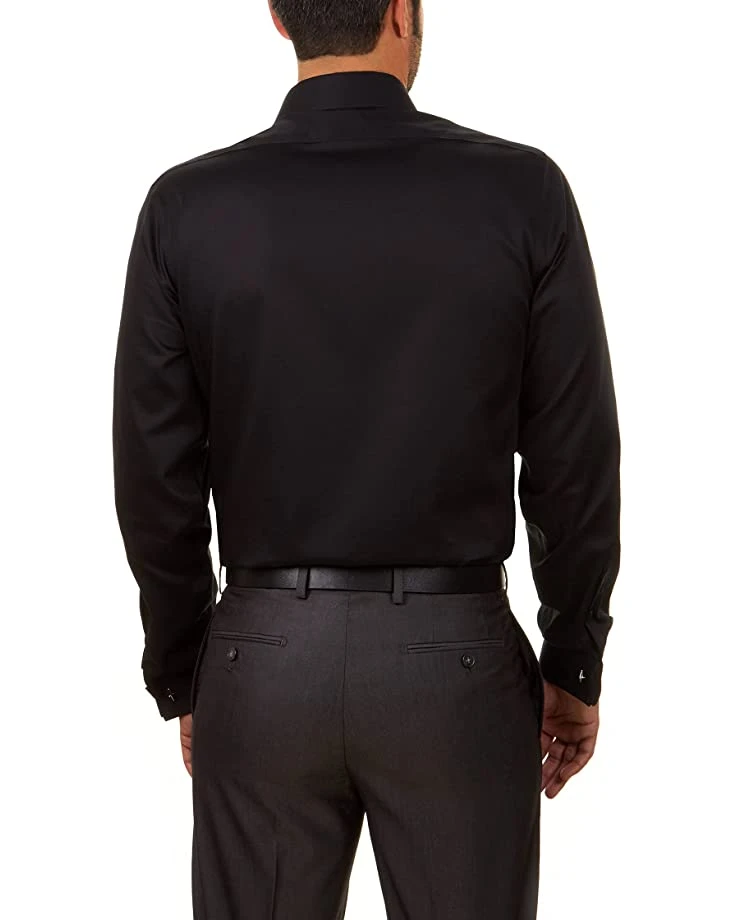Calvin Klein Men's Dress Shirt Slim Fit Non Iron Herringbone French Cuff | Shirts & Tops 4 Calvin Klein Men's Dress Shirt Slim Fit Non Iron Herringbone French Cuff | Shirts & Tops - Image 4