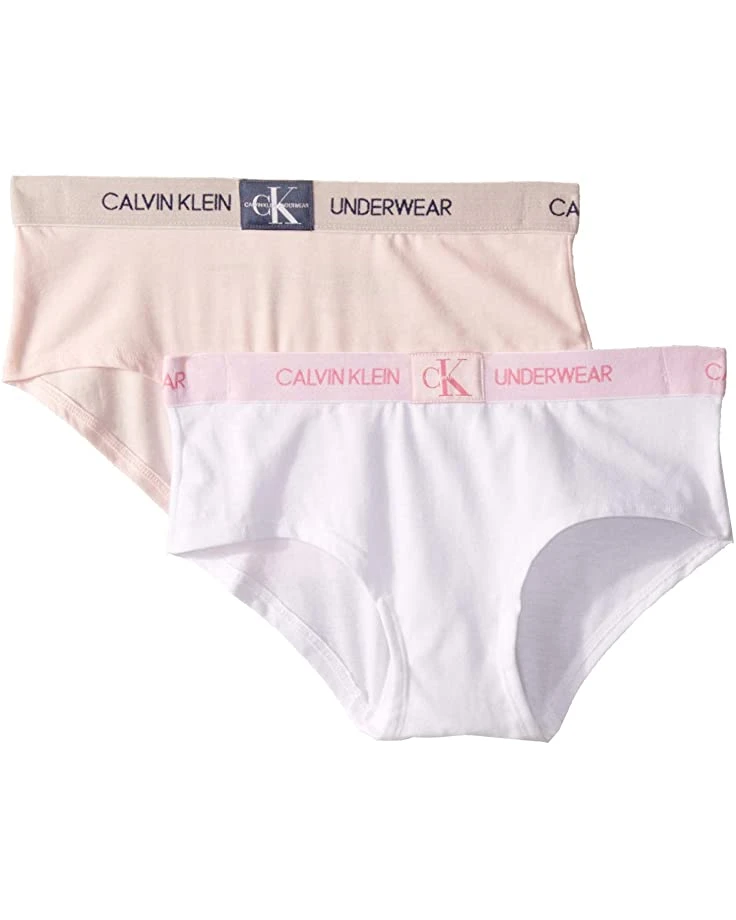 Calvin Klein Kids 2-Pack Monogram Hipster (Little Kids/Big Kids) | Underwear & Intimates 2 Calvin Klein Kids 2-Pack Monogram Hipster (Little Kids/Big Kids) | Underwear & Intimates - Image 2