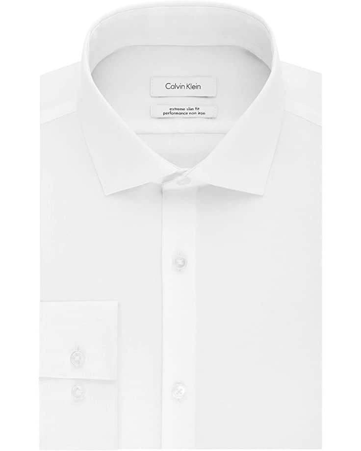 Calvin Klein Men's Dress Shirt Xtreme Slim Fit Non Iron Herringbone | Shirts & Tops 5 Calvin Klein Men's Dress Shirt Xtreme Slim Fit Non Iron Herringbone | Shirts & Tops - Image 5