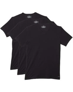 Calvin Klein Underwear Cotton Stretch Short Sleeve V-Neck 3-Pack | Shirts & Tops