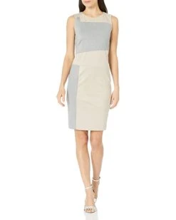 Calvin Klein Women's Mixed Fabric Sheath Dress | Dresses