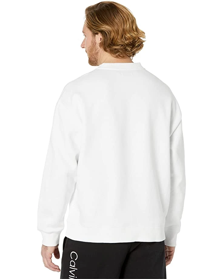 Calvin Klein Long Sleeve Archive Logo Fleece Crew Neck | Hoodies & Sweatshirts 2 Calvin Klein Long Sleeve Archive Logo Fleece Crew Neck | Hoodies & Sweatshirts - Image 2