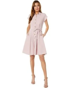 Calvin Klein Short Sleeve Collard Dress with Tie Waist | Dresses 3 Calvin Klein Short Sleeve Collard Dress with Tie Waist | Dresses -Calvin Klein Sales Shop 61swL4DCc4L. AC SR736920