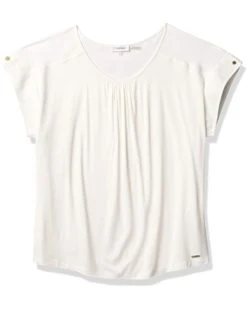 Calvin Klein Women's Short Sleeved Top with Printed Front | Shirts & Tops -Calvin Klein Sales Shop 61t1EUmQ1hS. AC SR736920