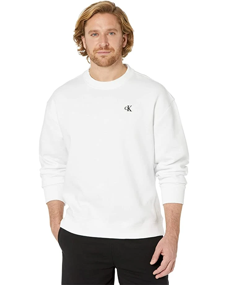 Calvin Klein Long Sleeve Archive Logo Fleece Crew Neck | Hoodies & Sweatshirts 1 Calvin Klein Long Sleeve Archive Logo Fleece Crew Neck | Hoodies & Sweatshirts