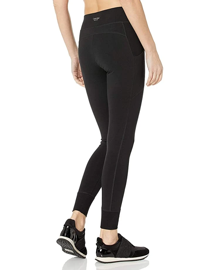 Calvin Klein Women's Premium Performance Double Waistband Moisture Wicking Legging (Standard and Plus) | Pants 2 Calvin Klein Women's Premium Performance Double Waistband Moisture Wicking Legging (Standard and Plus) | Pants - Image 2