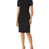 Calvin Klein Women's Short Sleeved Seamed Sheath Dress | Dresses