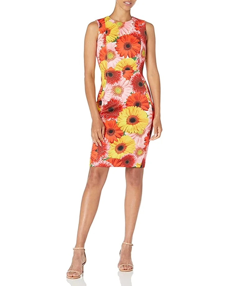 Calvin Klein Women's Scuba Sleeveless Princess Seamed Sheath Dress | Dresses 5 Calvin Klein Women's Scuba Sleeveless Princess Seamed Sheath Dress | Dresses - Image 5