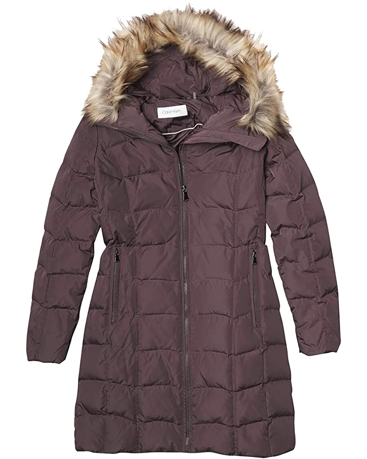 712vRuf0qPL._AC_SR736920_.jpg Calvin Klein Women's Quilted Faux Fur Trim Hooded Puffer Coat | Coats & Outerwear -Calvin Klein Sales Shop 712vRuf0qPL. AC SR736920