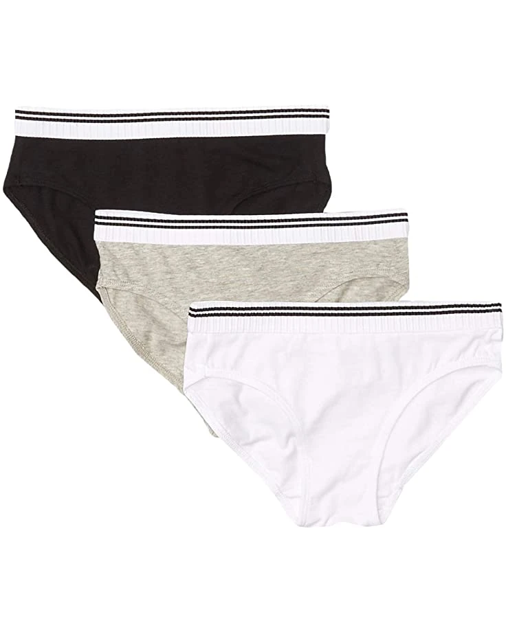 Calvin Klein Kids 3-Pack Bikini w/ Sock Waistband (Little Kids/Big Kids) | Underwear 1 Calvin Klein Kids 3-Pack Bikini w/ Sock Waistband (Little Kids/Big Kids) | Underwear