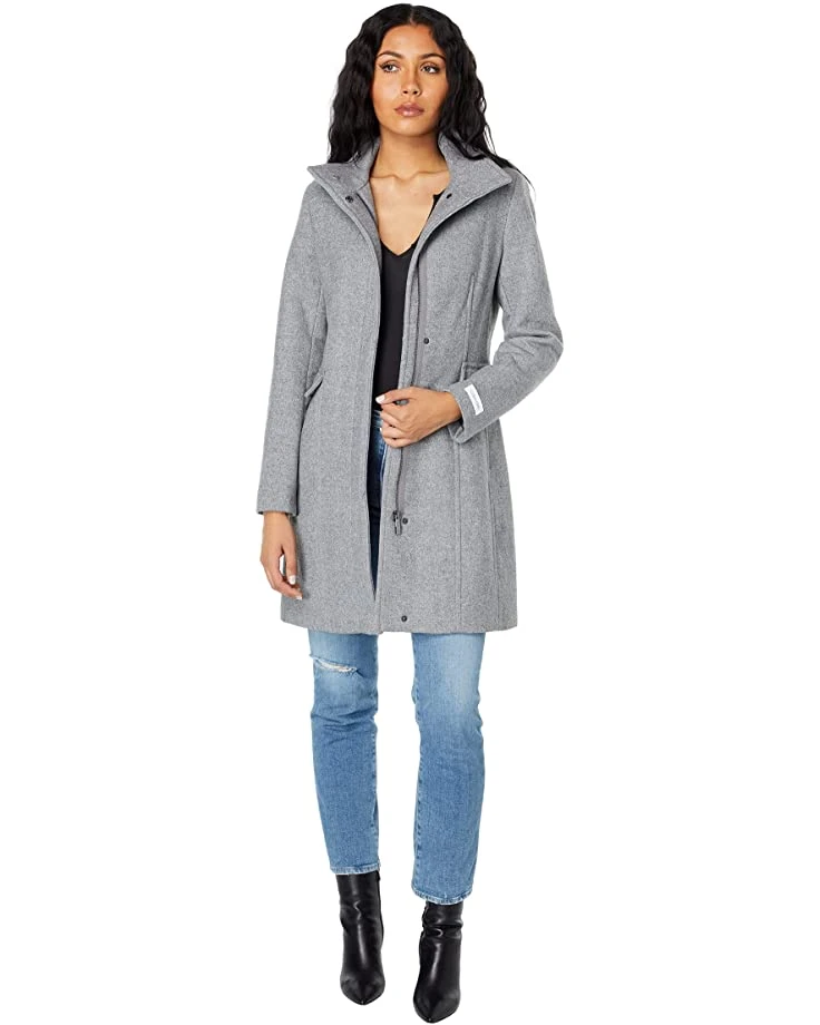 Calvin Klein Stand Collar Ring Snap Coat | Coats & Outerwear 4 Calvin Klein Stand Collar Ring Snap Coat | Coats & Outerwear - Image 4